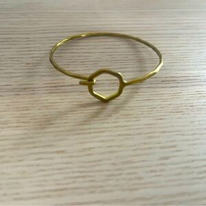 Gold geometric bracelet